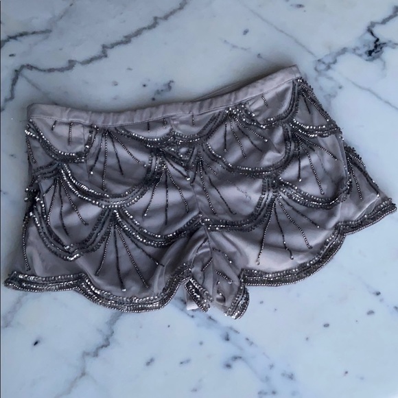 Urban Outfitters Beaded and Sequin Shorts - Picture 1 of 7